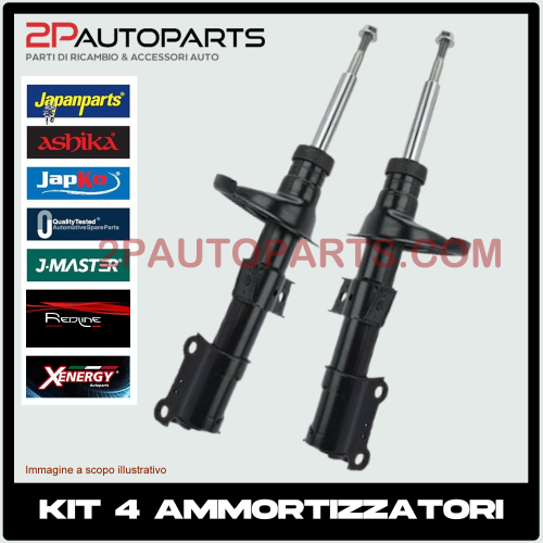 KIT 4 AMMORTIZZATORI ANTERIORI E POSTERIORI FIAT STILO (192) 1.2 1.4 1.9 D MULTIJET