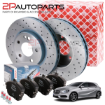 KIT DISCHI FRENO E PASTIGLIE FRENO ANTERIORI DX/SX PER MERCEDES CLASSE A W176