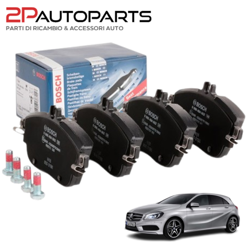 KIT DISCHI FRENO E PASTIGLIE FRENO ANTERIORI DX/SX PER MERCEDES CLASSE A W176