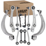 KIT 12PZ BRACCI BRACCETTI SOSPENSIONI ANTERIORI PER AUDI A4 8K B8 A5 8T 8F Q5 8R