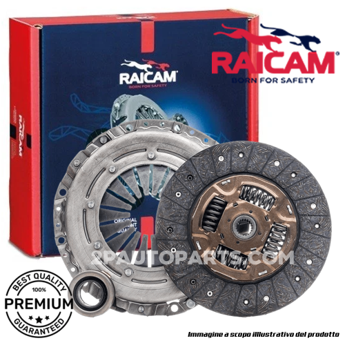 KIT FRIZIONE ORIGINALE RAICAM AP PER FIAT 500 312 1.2 LPG 51 KW 69 CV, GRANDE PUNTO, IDEA
