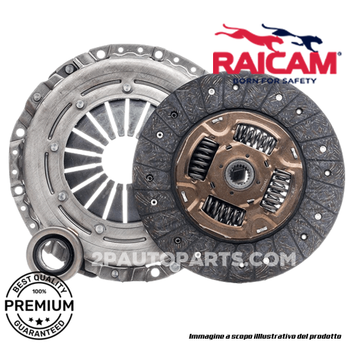 KIT FRIZIONE ORIGINALE RAICAM AP PER FIAT 500 312 1.2 LPG 51 KW 69 CV, GRANDE PUNTO, IDEA