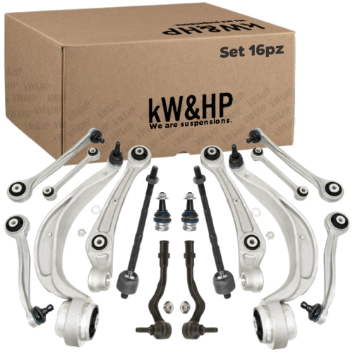 KIT 16PZ BRACCI BRACCETTI OSCILLANTI SOSPENSIONE ANTERIORI AUDI A4 A5 Q5