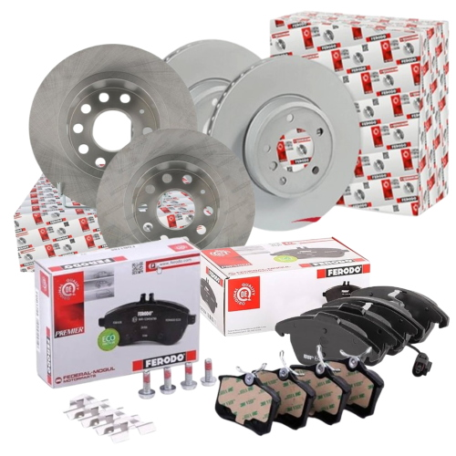 KIT DISCHI PASTIGLIE FRENO ANTERIORI E POSTERIORI DX/SX PER A3, A3 SPORTBACK 2.0 TDI