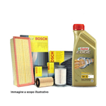 Kit tagliando, 4 filtri e 5 litri olio motore Castrol 5W30 (KF0096/fo)