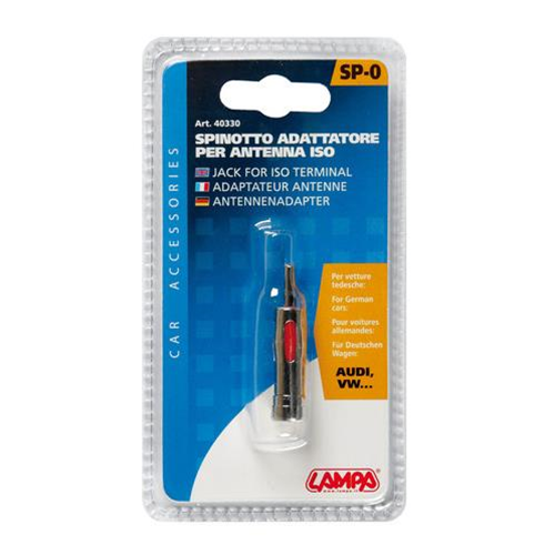 LAMPA 40330 Adattatore Per Cavo Antenna Auto - Verifica Compatibilità Veicolo