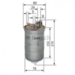 BOSCH Filtro carburante 0 450 906 322