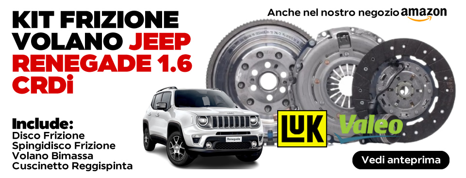 Kit frizione volano e cuscinetto per Jeep Renegade 1.6 CRDi