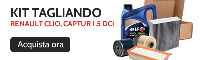 Kit tagliando Renault Clio Captur 1.5